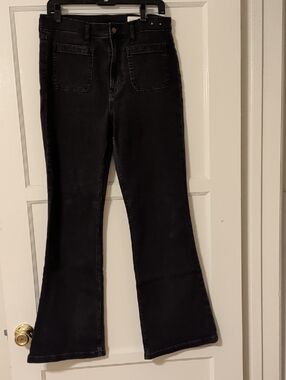 GAP Black '70s Flare High Rise Jeans Size 12